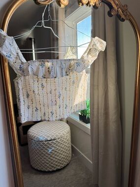 a new day Pink Tag on Textured Cream and Black Knit